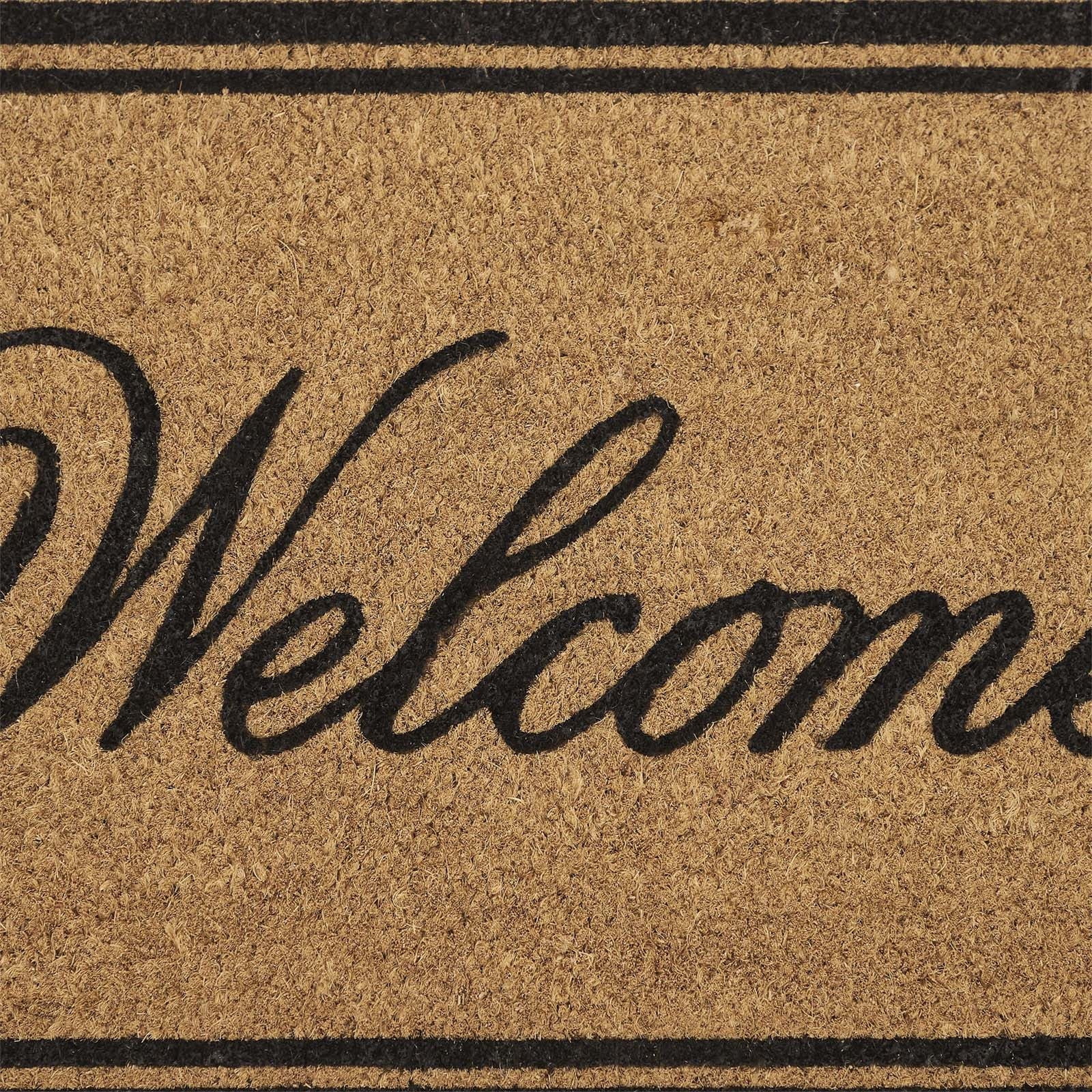 COM1950s Floral Door Mat Outdoor Entrance, Decorative Welcome Floor Mat for Front Rear or Side Doors, Low Profile Durable Material Helps Scrape Away Dirt, Covered Porch Entryway Decor, 18 by 47 Inche