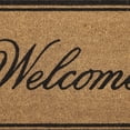 thumbnail image 3 of Bxaolu Long Doormat 47.5x 17.8 inch Front Door Mat Welcome Doormat Front Door Mat Welcome Floor Mat for Front Door Outdoor Indoor Porch Entrance Decor, Brown, 3 of 7
