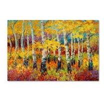 Trademark Fine Art 'Autumn Rythmn' Canvas Art by Marion Rose