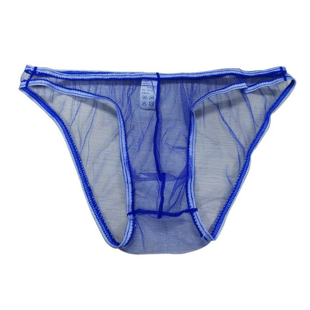 EFINNY - EFINNY Mens Sexy See Through Nylon Triangle Underpants ...