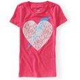 thumbnail image 1 of Aeropostale Lacehunder Heart Camiseta gráfica para mujer, rosa, pequeña Aeropostale Camiseta gráfica, 1 of 2