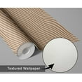 thumbnail image 6 of S4Sassy Peel And Stick Wall Covering, 3D Wave Pattern Print Walls Wrap - Instant Wall Makeover For Commercial Interiors, Offices, Reception Areas- Self Adhesive Vinyl Wallpaper - Beige, 25"X360", 6 of 8