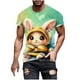 thumbnail image 2 of Tops para hombre, blusas y camisas de manga corta con cuello redondo para hombre, jersey informal con cuello redondo y estampado de Pascua para hombre, camisetas deportivas de manga corta, blusas de p, 2 of 5