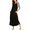 Black, variant on Oudiya Women's Nightgown Short Sleeve Loungewear Sleepwear Full Length Sleep Shirt with Pockets, M-4XL