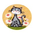 thumbnail image 2 of DIY Latch Hook Kits for DIY Handmade Rug Carpet Cushion Mat Making with Pattern Printed, DIY Crochet Needlework Crafts for Kids and Adults - cat, 2 of 8