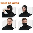 thumbnail image 5 of MELASA Winter Balaclava Face Mask for Men Women, Thermal Fleece Ski Mask with Movable Face Cover for Skiing, Snowboarding(Camouflage Orange), 5 of 16