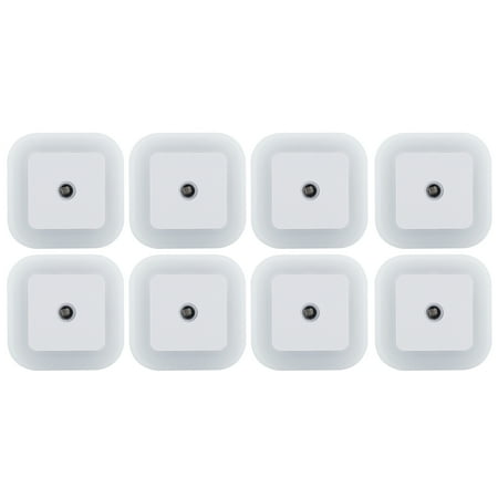 Baby Girl Room Mirrors Plug in LED Night Light Lamp, SOAIY 8-Pack Auto LED Night Lite Lamp with Dusk to Dawn Sensor for Kids Girls Boys Toddlers Room, Baby Nursery, Bedroom, Bathroom, Kitchen, Living Room, Daylight White ()