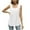 White, variant on VEKDONE Tank Tops for Women Summer Hollow Out Pleated Flowy Tanks Sleeveless Square Neck Loose Pullover Vests Solid Color Lightweight Lounge Tees Shirts White Small