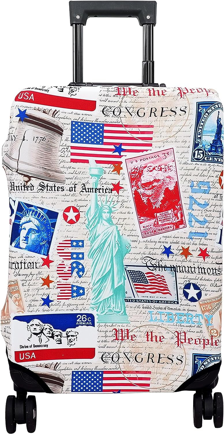 Luggage Cover Approved Travel Suitcase Protector Postmark Elastic