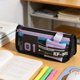 thumbnail image 4 of Estuche multifuncional estilo cibernético - diseño de bloques de color, organizador de almacenamiento de gran capacidad, estilo moderno de cabina tecnológica, bolso de papelería masculino con estilo, 4 of 9