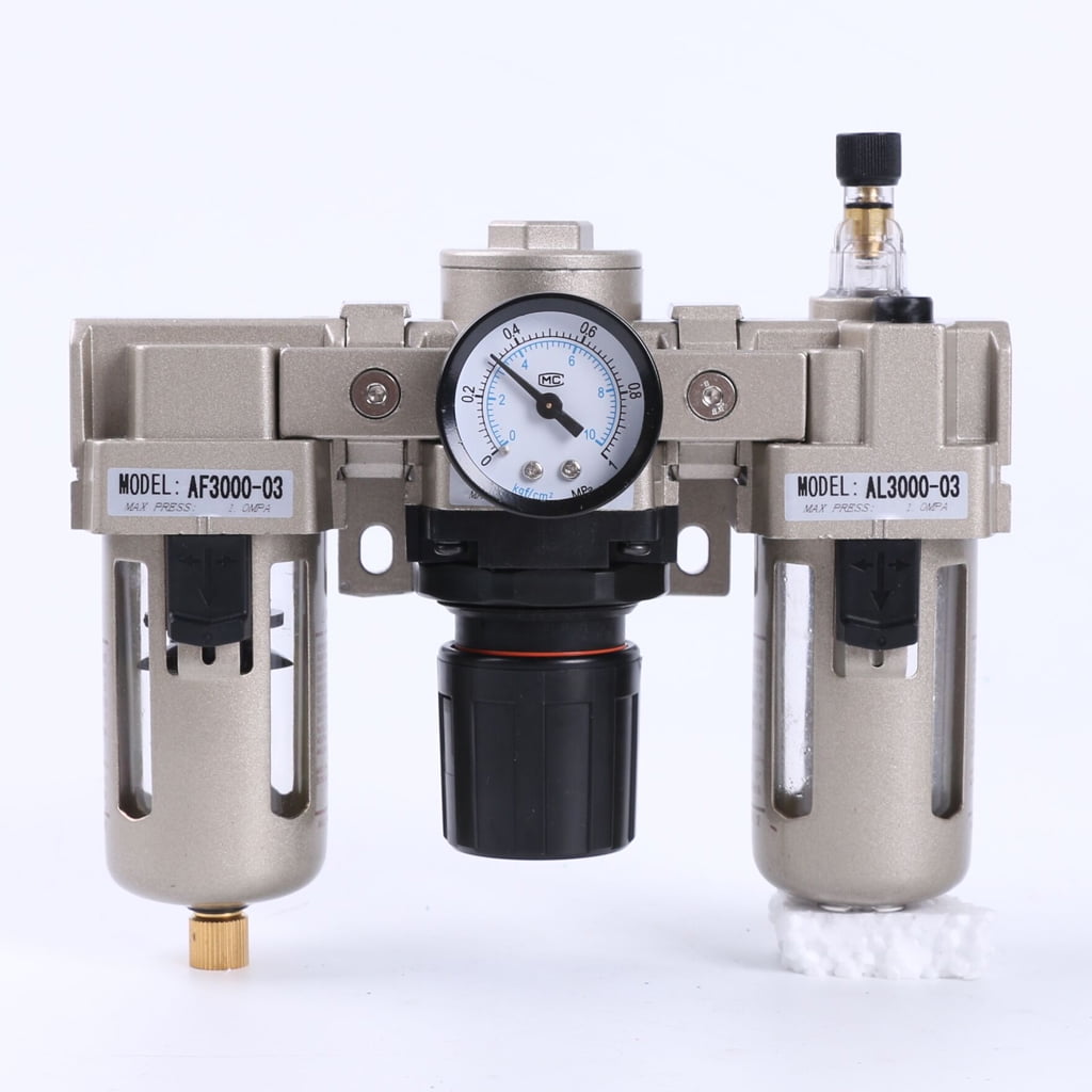 Air Compressor Filter Moisture Water Separator Trap Regulator 3/8 AF3000-03 