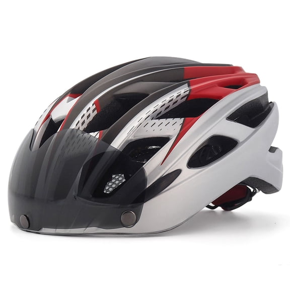 Yuarrent Casco de bicicleta portátil para hombres adultos Manténgase seguro en aventuras ciclistas Protección de seguridad Ajustable Plata y Type2 NO2