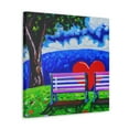 thumbnail image 2 of Lovers' Embrace Bench - Canvas, 2 of 10