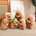 thumbnail image 2 of Capybara Plush Toys Cartoon Animals Stuffed Dolls Home Sofa Decoration Holiday Gift, 2 of 5