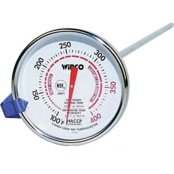 NSF Winco TMT-CDF5 3-Inch Dial Candy Deep Fry Thermometer 