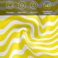 thumbnail image 5 of Yellow Moire Cloth Napkins, Water Ripple Stripe Farmhouse Washable and Reusable Dinner Napkins Set of 6, Table Napkin for Kitchen Party Birthday Wedding Hotel Housewarming 20"x20", 5 of 8