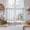 Blue, variant on Blue Coastal Kitchen Curtains 45 Inch Length, Nautical Starfish Eucalyptus Leaf Coral Striped Tiers Curtains for Bathroom Bedroom Cafe, Light Filtering Window Treatment Drapes 2 Panels 42"Wx45"L