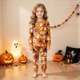 thumbnail image 2 of Futezty Girls Boys Halloween Pajamas Set Sleepwear Pumpkin Graphic Pjs Toddler Long Sleeve Jammies Kids Loungewear 2T-9T, 2 of 7
