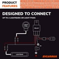 thumbnail image 3 of SYLVANIA Two Light Output LED Wiring Harness - 12V On Off Switch Power Relay, Blade Fuse, Power Two Light Sources, Off Road Lights, LED Work Light, for Truck, Boat, ATV, UTV, SUV, 4x4 (1 PC), 3 of 7