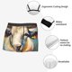 thumbnail image 3 of Fotbe Oil Painting Flower Cow Calzoncillos Tipo Boxer con Bolsa de Soporte Total para Hombre, X-Temp Fresco, Transpirable y de Secado Rápido-XX-Large, 3 of 5