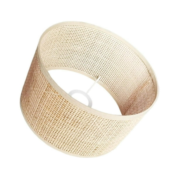 Matsuzay Cubierta de luz de efecto de luz suave y respetuosa con el medio ambiente para lámpara, lámpara de elegante, lámpara tejida Iluminación novedosa Beige 16x12cm