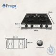 thumbnail image 2 of FRAGA Parrilla de Mesa, FRAGA P705, 4 Quemadores, Cubierta Porcelanizada, Encendido Manual, Gas L.P., Hecho en México., 2 of 4