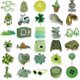 thumbnail image 4 of Fresh Stickers for Water Bottles,60 Pack/PCS Cute Preppy Green Stickers for Kids Teens Waterproof Vsco Vinyl Stickers Laptop Skateboard, 4 of 4