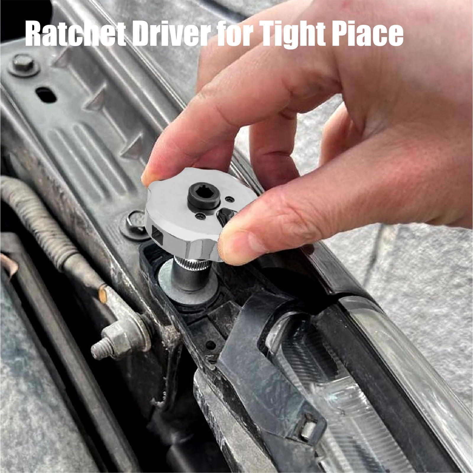 MultiSize Ratcheting Wrench Set 4Piece Compactly Ergonomic Design Corrosions Resistant For Tight Access Area Tool