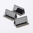 thumbnail image 4 of 2024 Suitable Set of 2 stainless steel business card holders for office or desk - Business card favourites - Black, 4 of 4