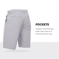 thumbnail image 4 of Visive Men's Hybrid Quick Dry Shorts - Stretch Fabric for Golf, Swimming, Hiking - Stylish Casual Wear - Big & Tall Sizes up to 44 - Versatile Land & Sea Comfort - Ultimate Comfort with Classic Fit, 4 of 7