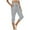 B39 Gray womens capris for summer clearance under $5, variant on Women Capri Pants On ! Cagogo Womens Summer Casual Sweatpants Capri Pants Loose Elastic High Waist Athletic Capri Sweatpants Drawstring Plus Size Stretch Exercise Yoga Pants