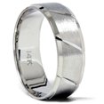 thumbnail image 1 of Brushed Wedding Band 14K White Gold, 1 of 1