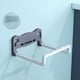 thumbnail image 1 of Folding Wall Mounted Washstand Bathroom Punching Rack Bathroom Toilet Bath Footbath Storage Rack, 1 of 7