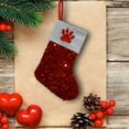 thumbnail image 4 of Christmas Stocking for Fireplace, Knitted Holiday Stocking with Embroidered Design, Spacious Gift Bag for Candy Toys, Festive Xmas Decor for Home Tree(A), 4 of 5