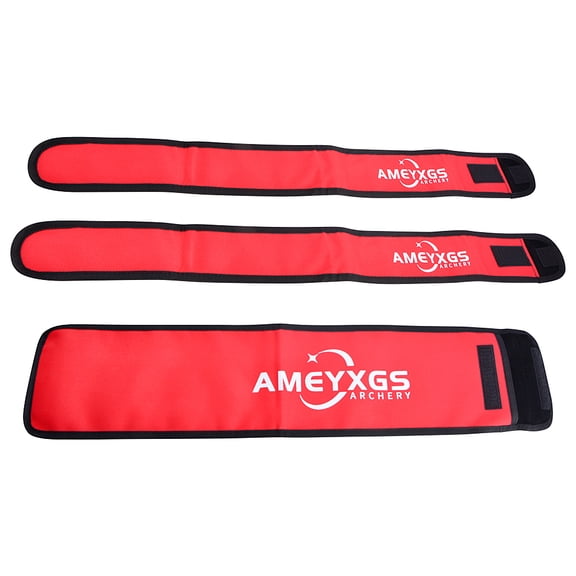 AMEYXGS Red Nylon Recurve Riser Cover & Limb Covers Set