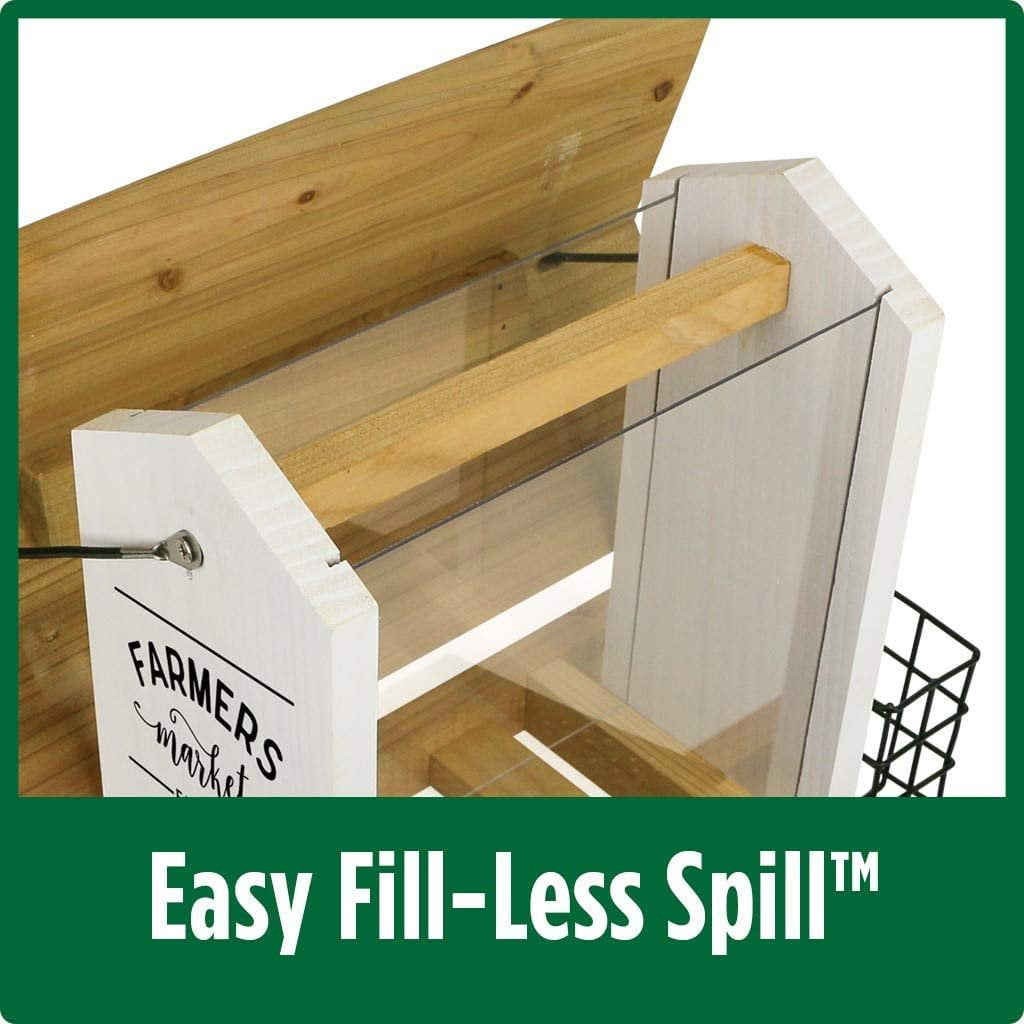 Wild Wings WWLF2-DECO Farmhouse Hopper Bird Feeder, White