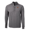 thumbnail image 2 of Men's Cutter & Buck  Heather Black Washington Commanders  Big & Tall Adapt Eco Knit Quarter-Zip Pullover Top, 2 of 3