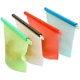 thumbnail image 1 of Reusable Silicone Food Storage Bags - BPA and Plastic Free Freezer Bags, 1 of 4