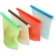 thumbnail image 1 of Bolsas para alimentos, 4 paquetes de bolsas reutilizables de silicona para alimentos, 1000 ml sin BPA, bolsas higiénicas para congelador a prueba de fugas para el hogar Adepaton LKX-1694, 1 of 9