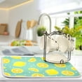 thumbnail image 5 of Lemon Pattern Dish Drying Mat Microfiber Drying Pad for Kitchen Counter Absorbent Mat Drying Pad Sink Mat 16 x 18 Inch Home Decor, 5 of 7