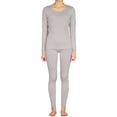 thumbnail image 1 of LAVRA Womens Microfiber Long Johns Thermal Underwear Two Piece Set -Small-Silver, 1 of 2