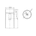 thumbnail image 5 of HestiNysus 15.7'' round shape translucent blue floor standing basin pedestal sink for the bathroom, 5 of 5
