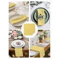thumbnail image 3 of Yellow Cloth Napkins Set of 8 Reusable Dinner Napkins, Country French Rustic Buffalo Plaid Modern Art Cocktail Napkin Washable Table Napkins for Wedding/Holiday Party/Baby Shower 20"x20", 3 of 7