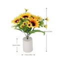 thumbnail image 2 of Luz de mesita de noche luz de lectura de flores de simulación simulada para decoración de café, 2 of 8