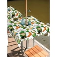 thumbnail image 2 of Square Outdoor Tablecloth with Umbrella Hole Saint Patrick's Day Outside Table Cloth Waterproof Patio Table Cover Gnomes Hats Boots Clovers Leaves Zipper Tablecloths for Picnic Camping 60x60 Inch, 2 of 8