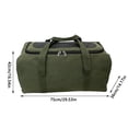 thumbnail image 3 of JingChun Thickened Canvas Large Capacity Handheld Luggage Bag New Outdoor Camping Load Clothing Quilt Moving Storage Bag, 3 of 9