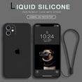 thumbnail image 1 of funda del teléfono apple iphone 6 6s 7 8 plus x xs max xr caso iphone 11 pro max se 2020 2 carcasa con correa color caramelo suave liqiud silicona casos correa de muñeca teléfono carcasa trasera caram, 1 of 4