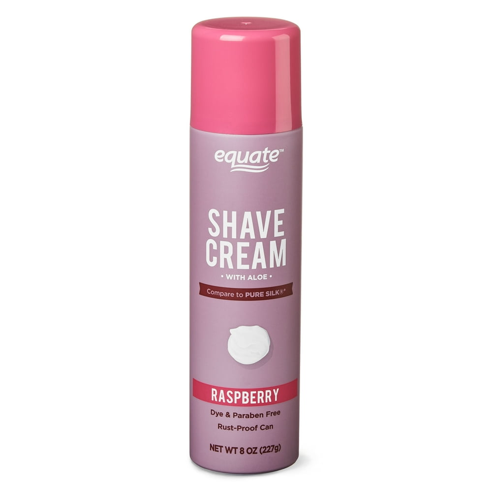 Equate Shave Cream with Aloe, Raspberry, 8 oz