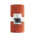 thumbnail image 5 of Mainstays Cozy Textured Plush Throw Blanket, Copper, 50"x60" All Ages, 5 of 6