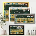 thumbnail image 4 of Designart 'Abstract Yellow Facade of Houses In Street In Paris' French Country Framed Art Print, 4 of 4